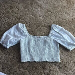 Sage green American eagle top. Size Small
